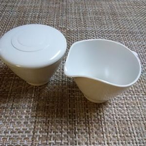Never used melamine melmac cream sugar set